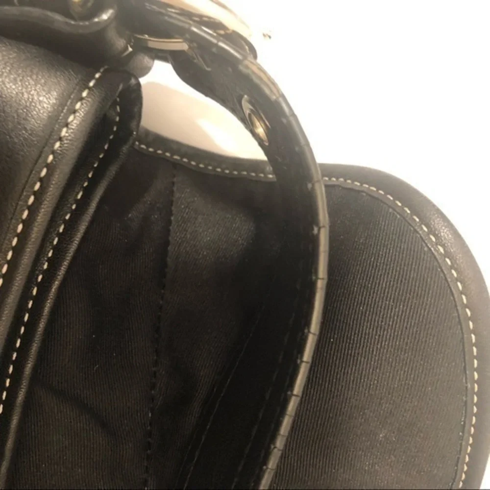 Coach black leather soho bag